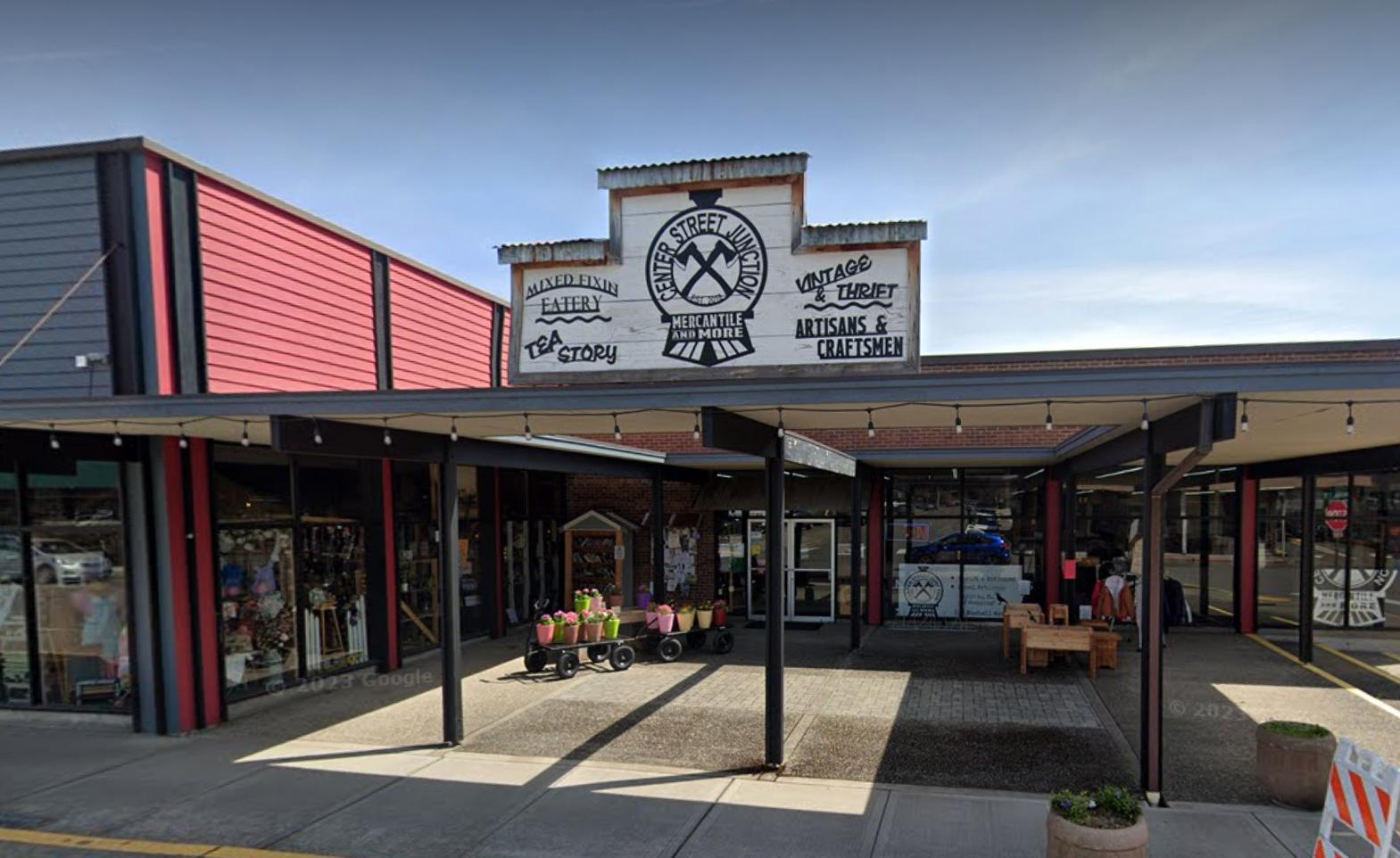 Storefront of thrift store